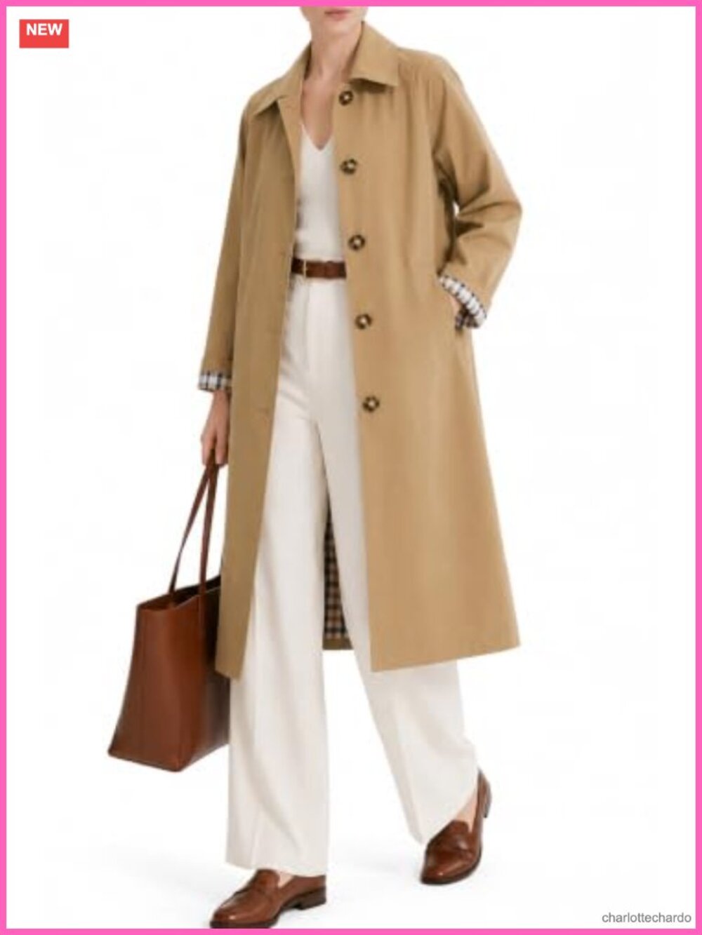 Women's Waterproof Trench Coat Lightweight Single Breasted Long Rain Jacket